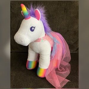 Build A Bear Rainbow Unicorn Plush Toy